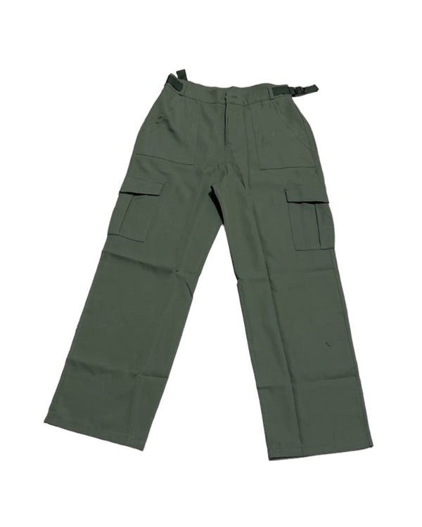 Waist Clinched Cargo Pants