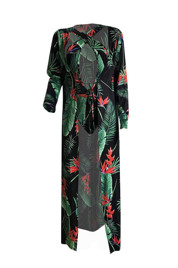 Mia Tropical Bikini & Kimono Set – Outfit Made