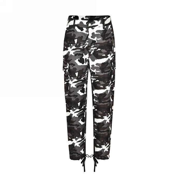Clothes Streetwear Pencil | Trouser Pants Camo Women | Camouflage Flare  Pants - Cargo - Aliexpress