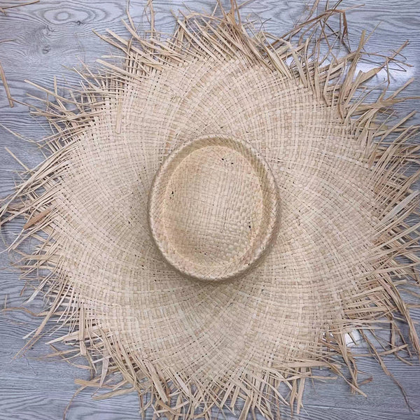 Frilly Straw Hat