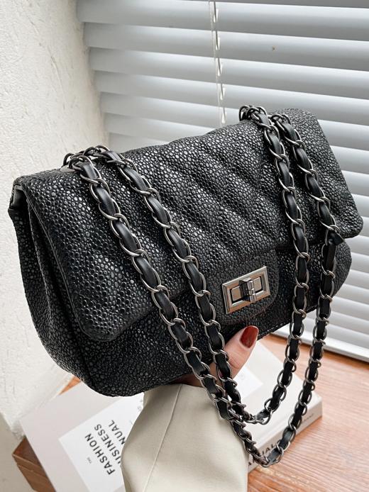 Quilted Flap Shoulder Bag