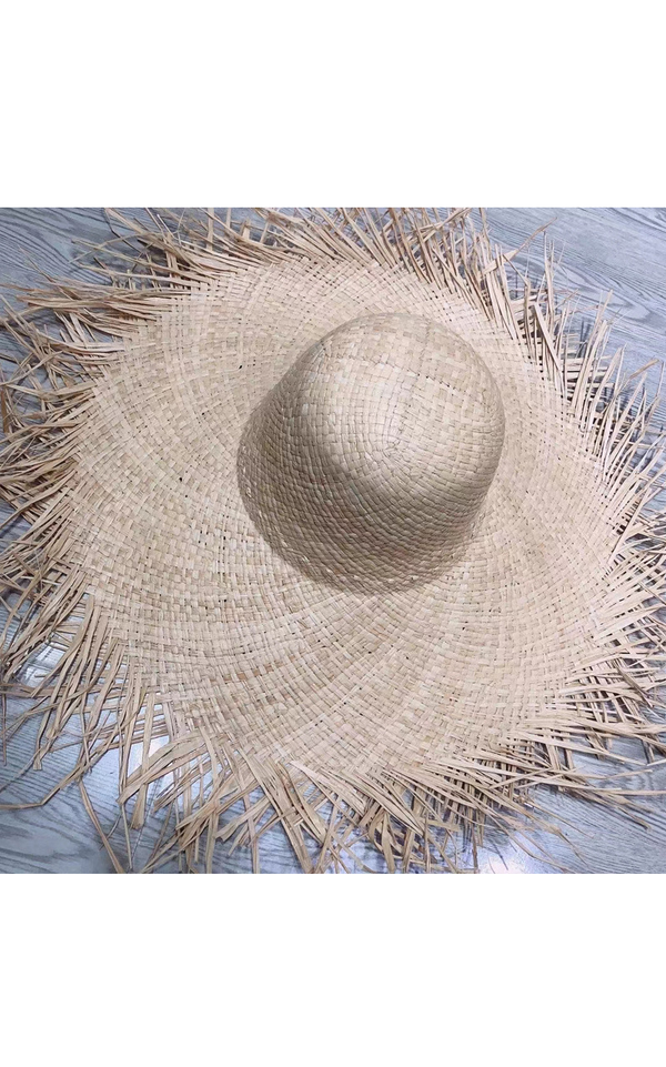 Frilly Straw Hat